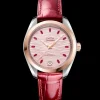 34 mm, steel ‑ Sedna™ gold on leather strap^OMEGA Clearance