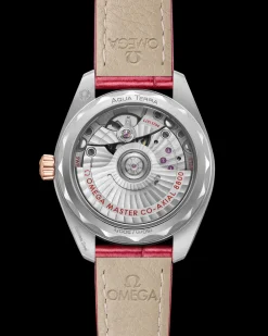 34 mm, steel ‑ Sedna™ gold on leather strap^OMEGA Best