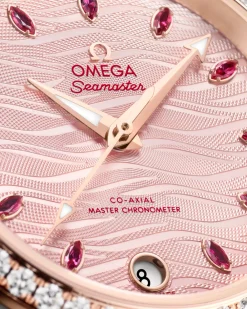 34 mm, steel ‑ Sedna™ gold on leather strap^OMEGA Best