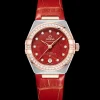 29 mm, steel ‑ Sedna™ gold on leather strap^OMEGA Hot