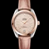 34 mm, steel ‑ Sedna™ gold on leather strap^OMEGA Best