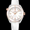 39.5 mm, steel ‑ Sedna™ gold on leather strap with rubber lining^OMEGA Sale