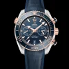 45.5 mm, steel ‑ Sedna™ gold on leather strap with rubber lining^OMEGA Best