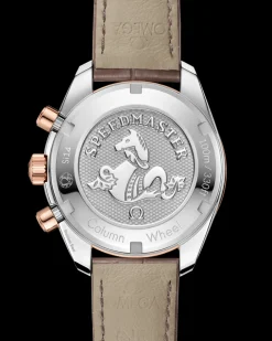 38 mm, steel ‑ Sedna™ gold on leather strap^OMEGA Sale