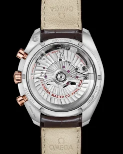44.25 mm, steel ‑ Sedna™ gold on leather strap^OMEGA Outlet