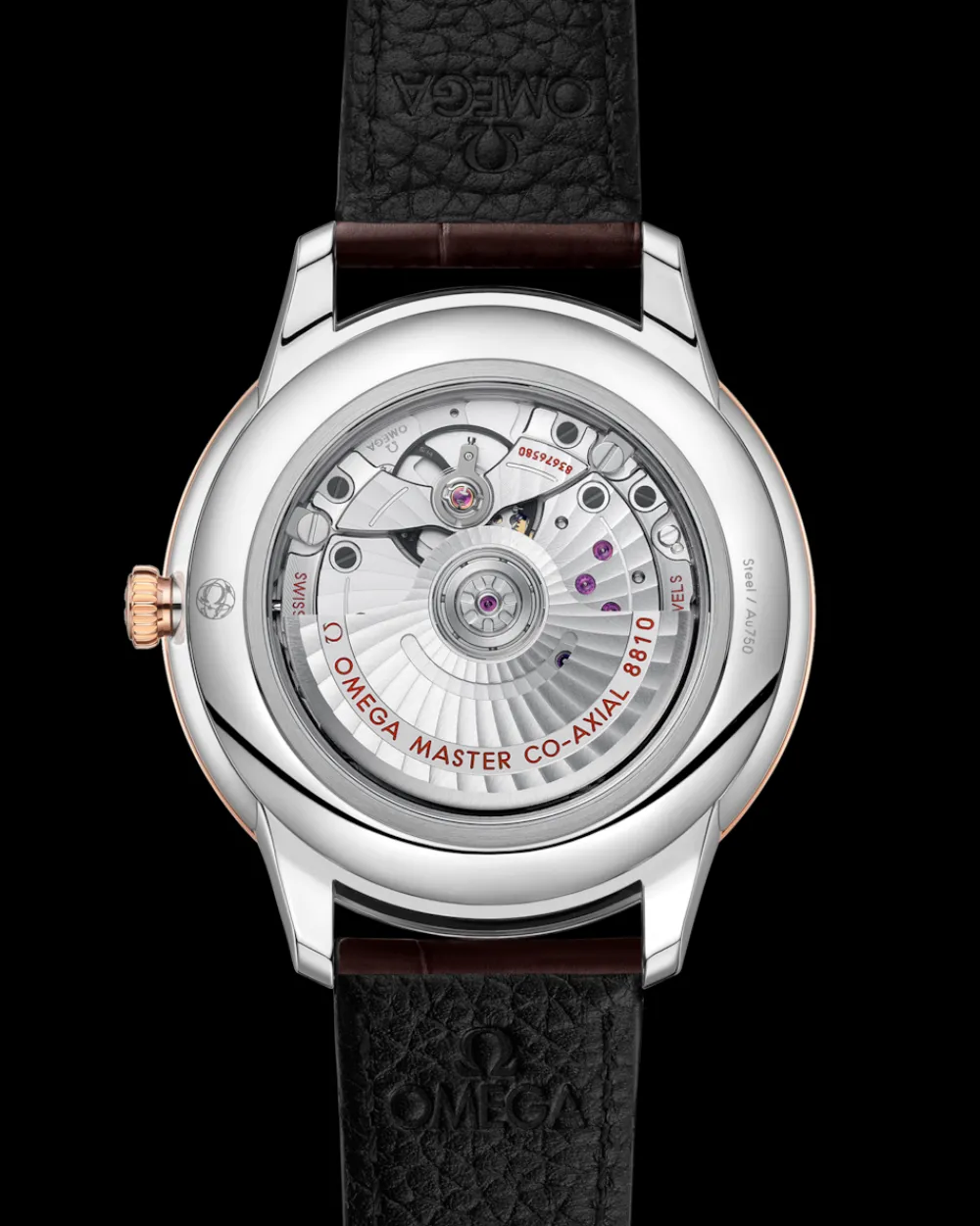 41 mm, steel ‑ Sedna™ gold on leather strap^OMEGA Discount