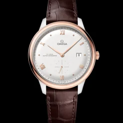 41 mm, steel ‑ Sedna™ gold on leather strap^OMEGA Clearance