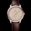40 mm, steel ‑ Sedna™ gold on leather strap^OMEGA New