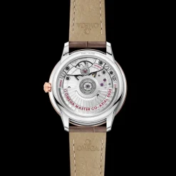 34 mm, steel ‑ Sedna™ gold on leather strap^OMEGA Best