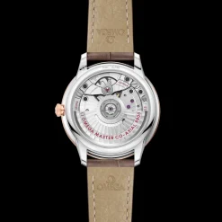34 mm, steel ‑ Sedna™ gold on leather strap^OMEGA Fashion