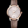 34 mm, steel ‑ Sedna™ gold on leather strap^OMEGA Outlet