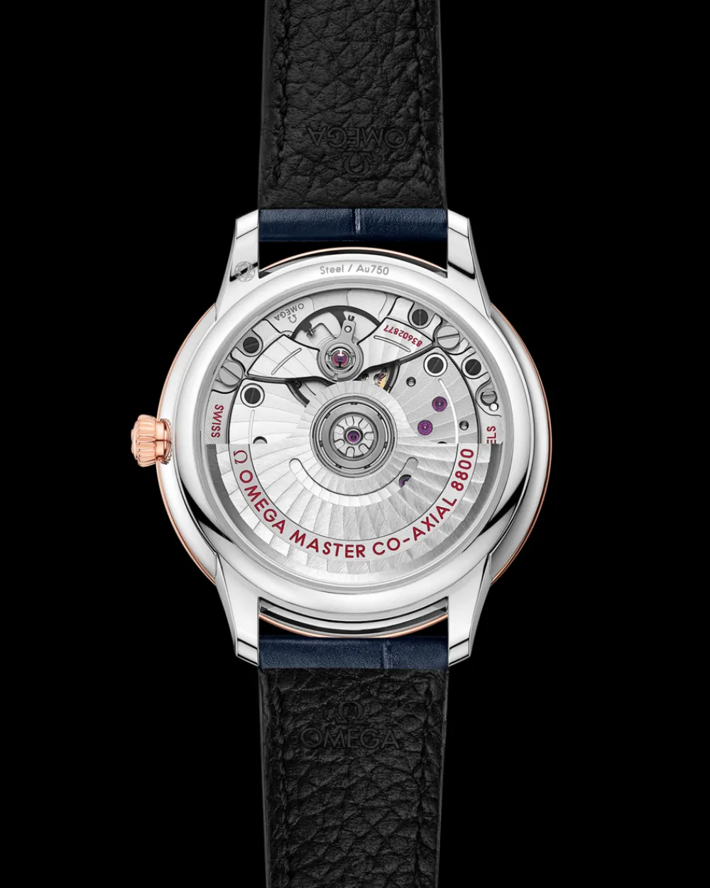 34 mm, steel ‑ Sedna™ gold on leather strap^OMEGA Discount