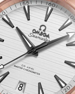 41 mm, steel ‑ Sedna™ gold on rubber strap^OMEGA Clearance