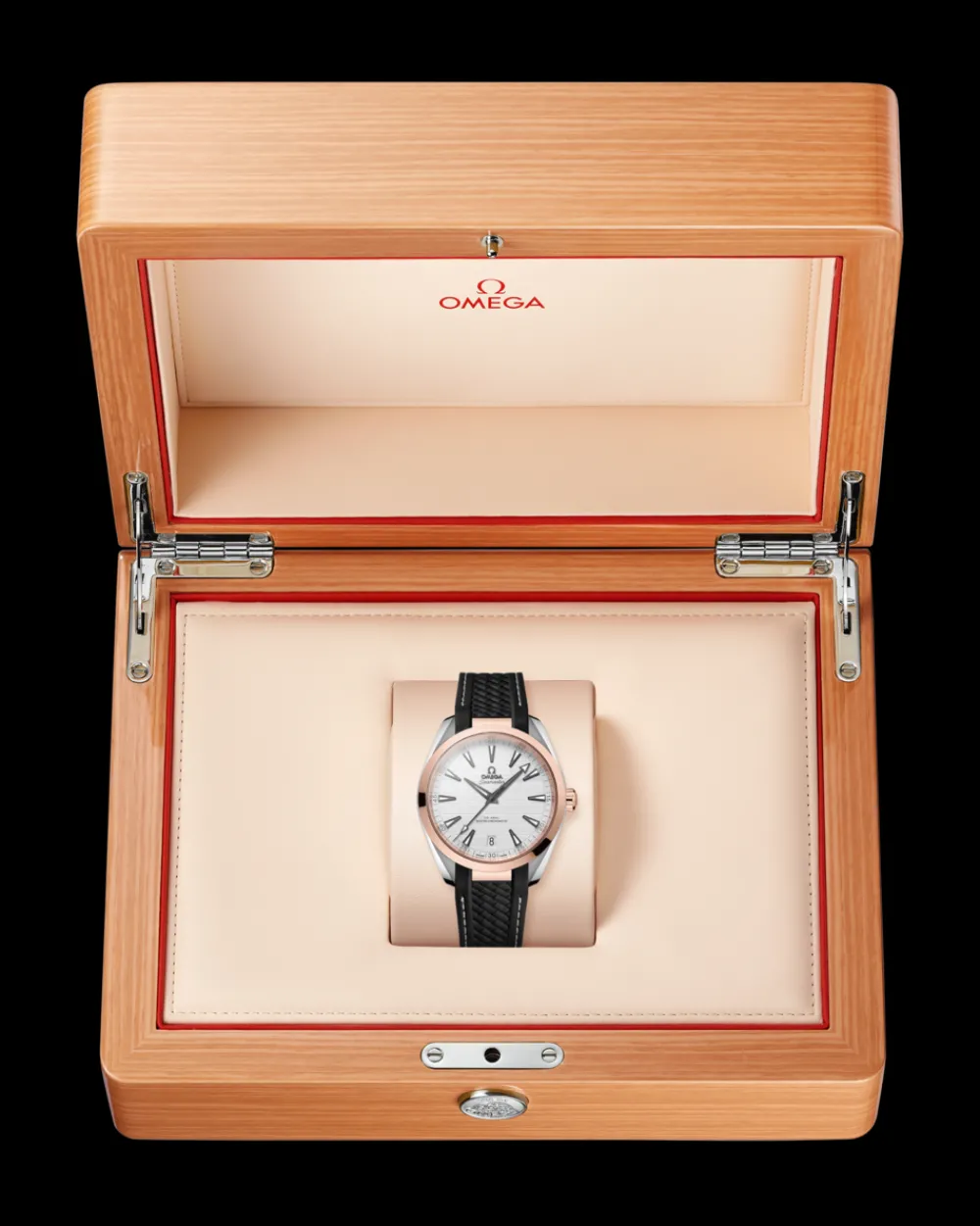 41 mm, steel ‑ Sedna™ gold on rubber strap^OMEGA Clearance