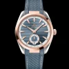 41 mm, steel ‑ Sedna™ gold on rubber strap^OMEGA New