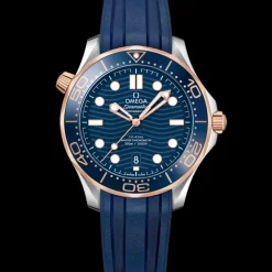 42 mm, steel ‑ Sedna™ gold on rubber strap^OMEGA Fashion