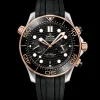44 mm, steel ‑ Sedna™ gold on rubber strap^OMEGA Hot