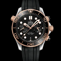 44 mm, steel ‑ Sedna™ gold on rubber strap^OMEGA Hot