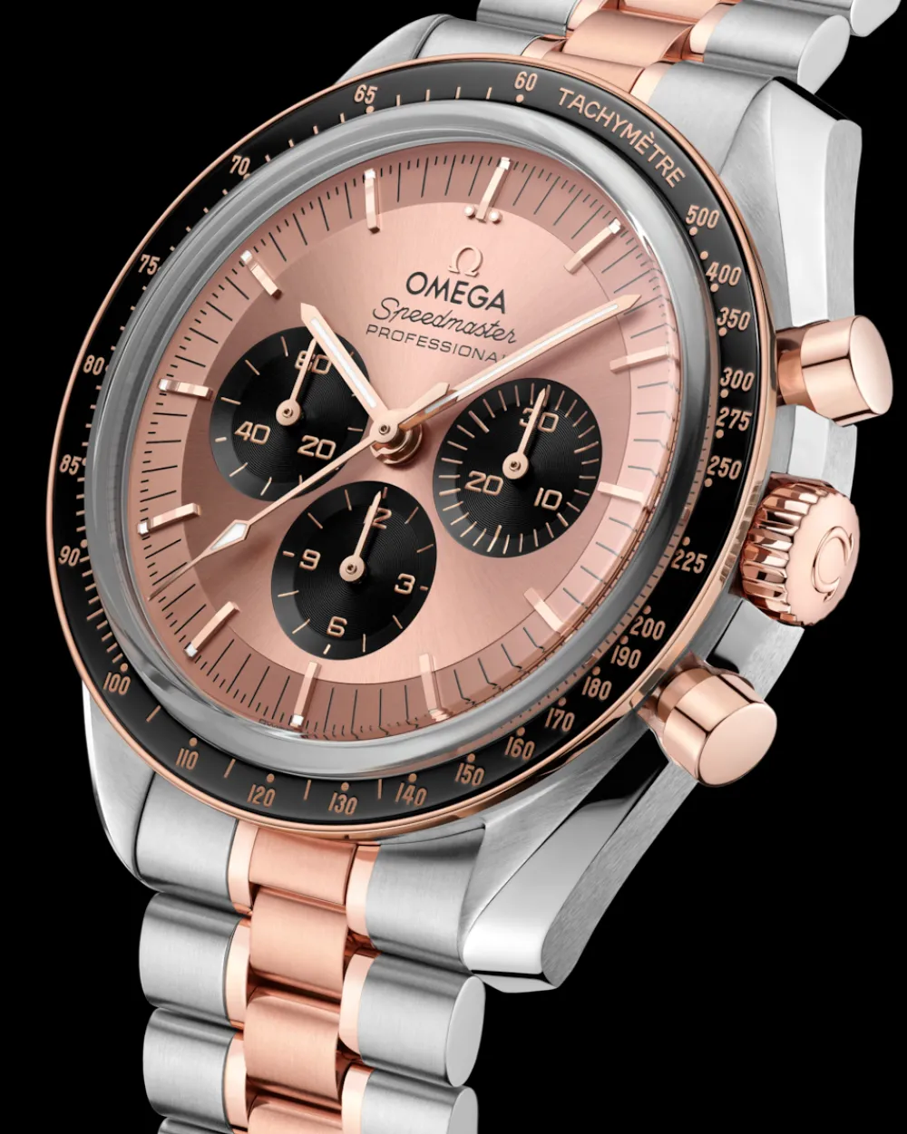 42 mm, steel ‑ Sedna™ gold on steel ‑ Sedna™ gold^OMEGA Fashion