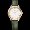 30 mm, steel ‑ yellow gold on leather strap^OMEGA Best