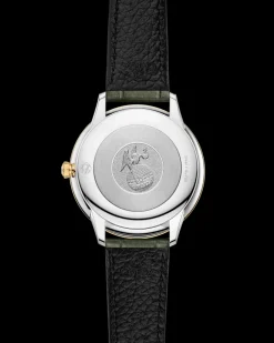 30 mm, steel ‑ yellow gold on leather strap^OMEGA Best