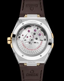 41 mm, steel ‑ yellow gold on leather strap^OMEGA Hot