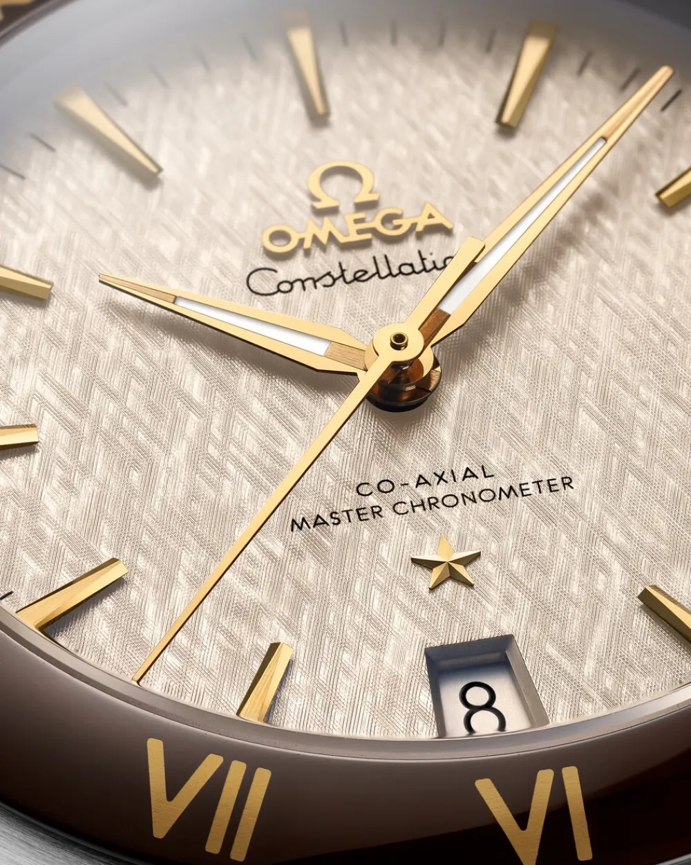 41 mm, steel ‑ yellow gold on leather strap^OMEGA Hot