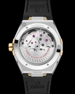 41 mm, steel ‑ yellow gold on leather strap^OMEGA Fashion