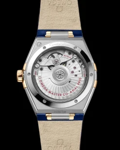 36 mm, steel ‑ yellow gold on leather strap^OMEGA Hot