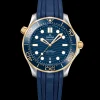 42 mm, steel ‑ yellow gold on rubber strap^OMEGA Hot