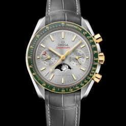 44.25 mm, steel ‑ yellow gold on leather strap^OMEGA Best