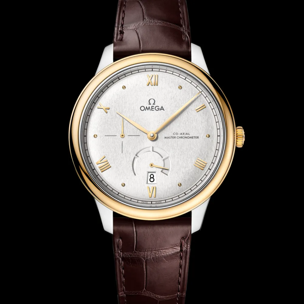 41 mm, steel ‑ yellow gold on leather strap^OMEGA Clearance