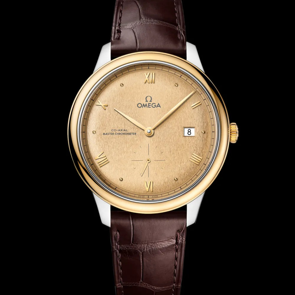 41 mm, steel ‑ yellow gold on leather strap^OMEGA Clearance