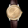 40 mm, steel ‑ yellow gold on leather strap^OMEGA Clearance