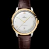 40 mm, steel ‑ yellow gold on leather strap^OMEGA Clearance