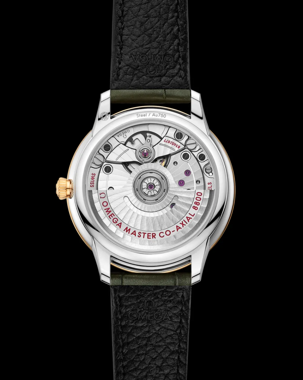 34 mm, steel ‑ yellow gold on leather strap^OMEGA Best