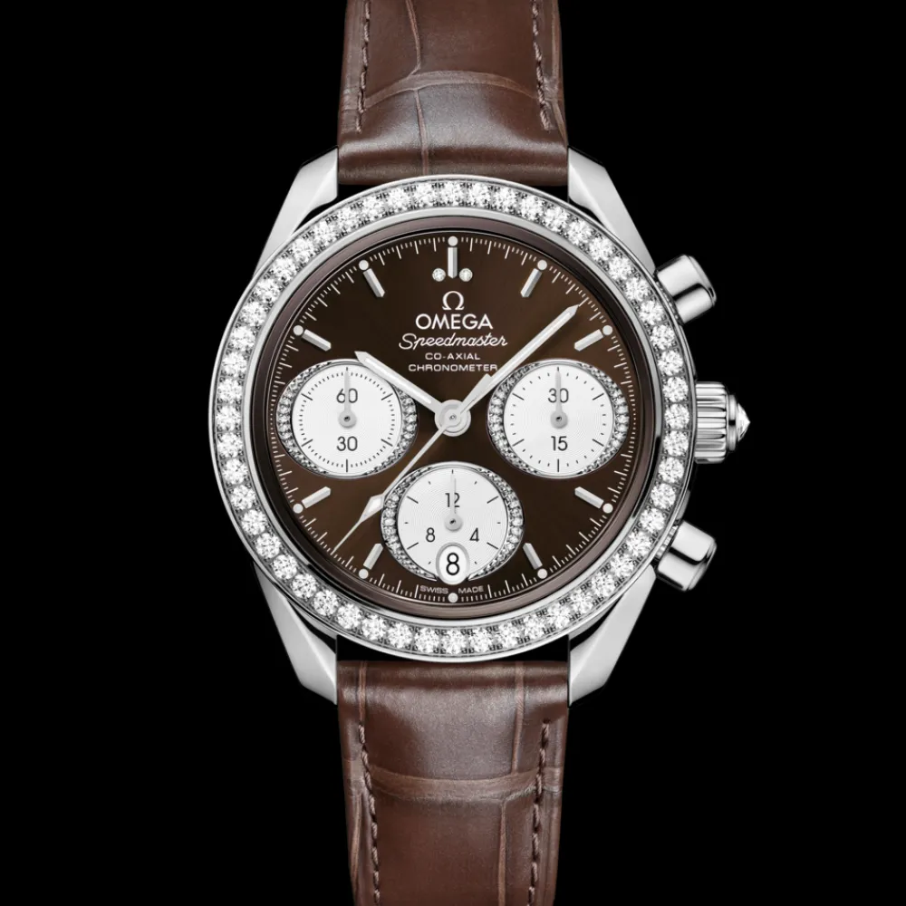 38 mm, steel on alligator^OMEGA New
