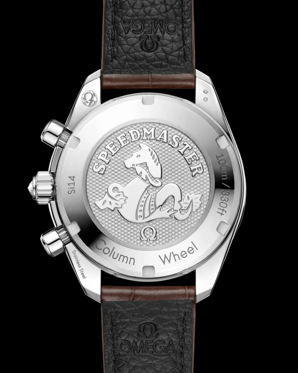 38 mm, steel on alligator^OMEGA New
