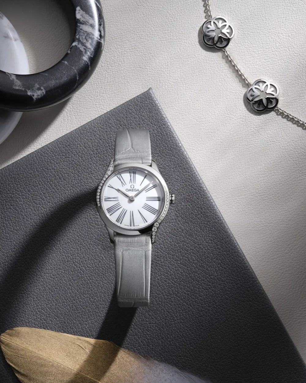 26 mm, steel on alligator^OMEGA Fashion