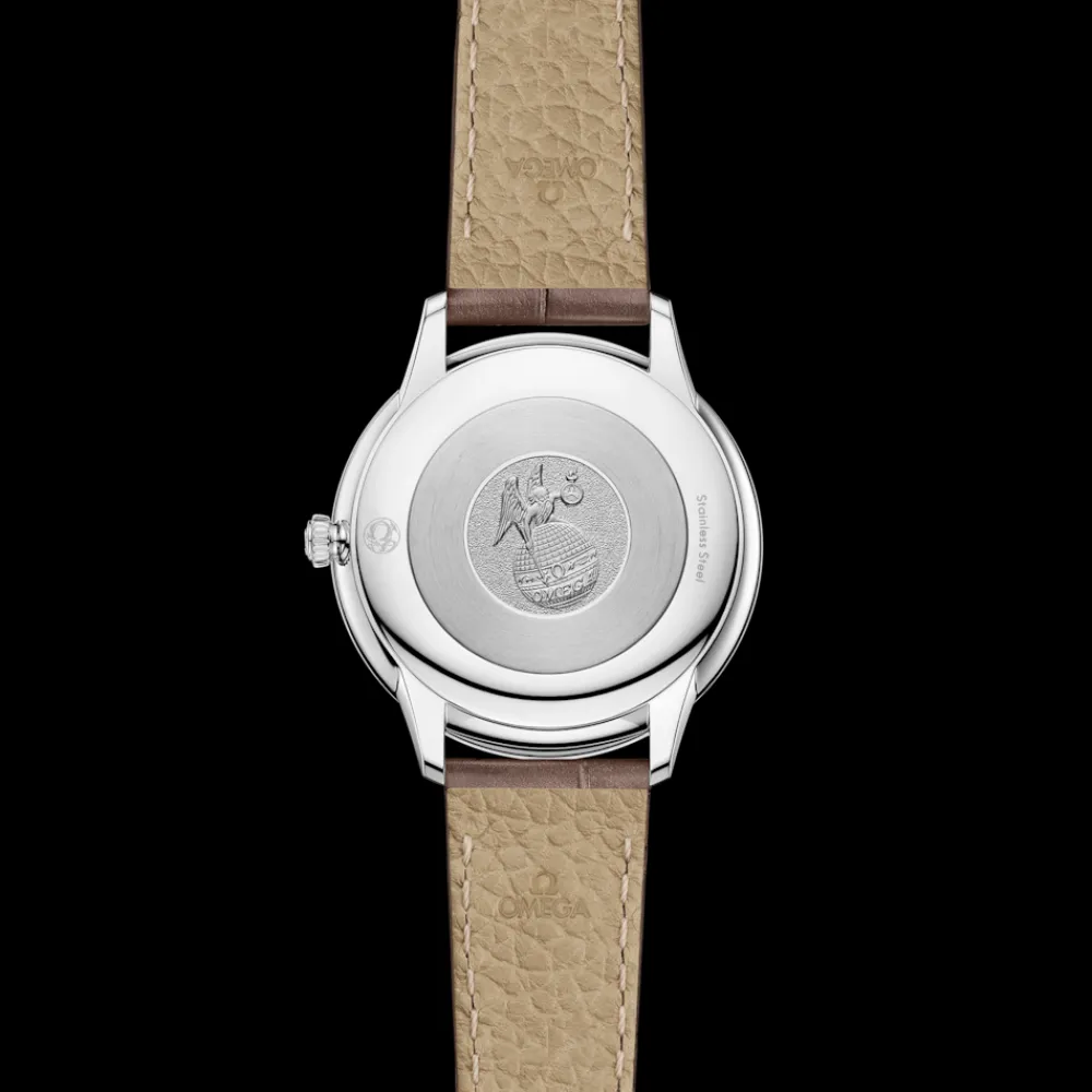 30 mm, steel on leather strap^OMEGA New