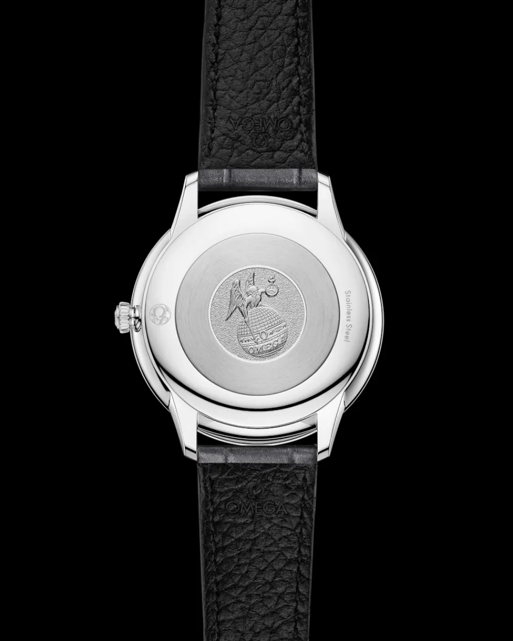 30 mm, steel on leather strap^OMEGA New