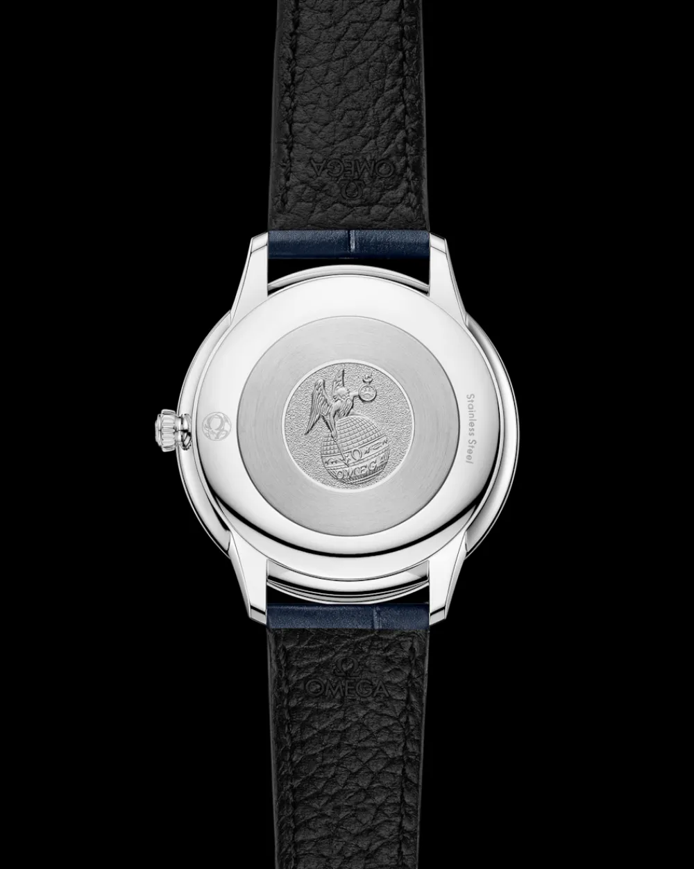 30 mm, steel on leather strap^OMEGA Online