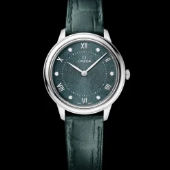 30 mm, steel on leather strap^OMEGA New