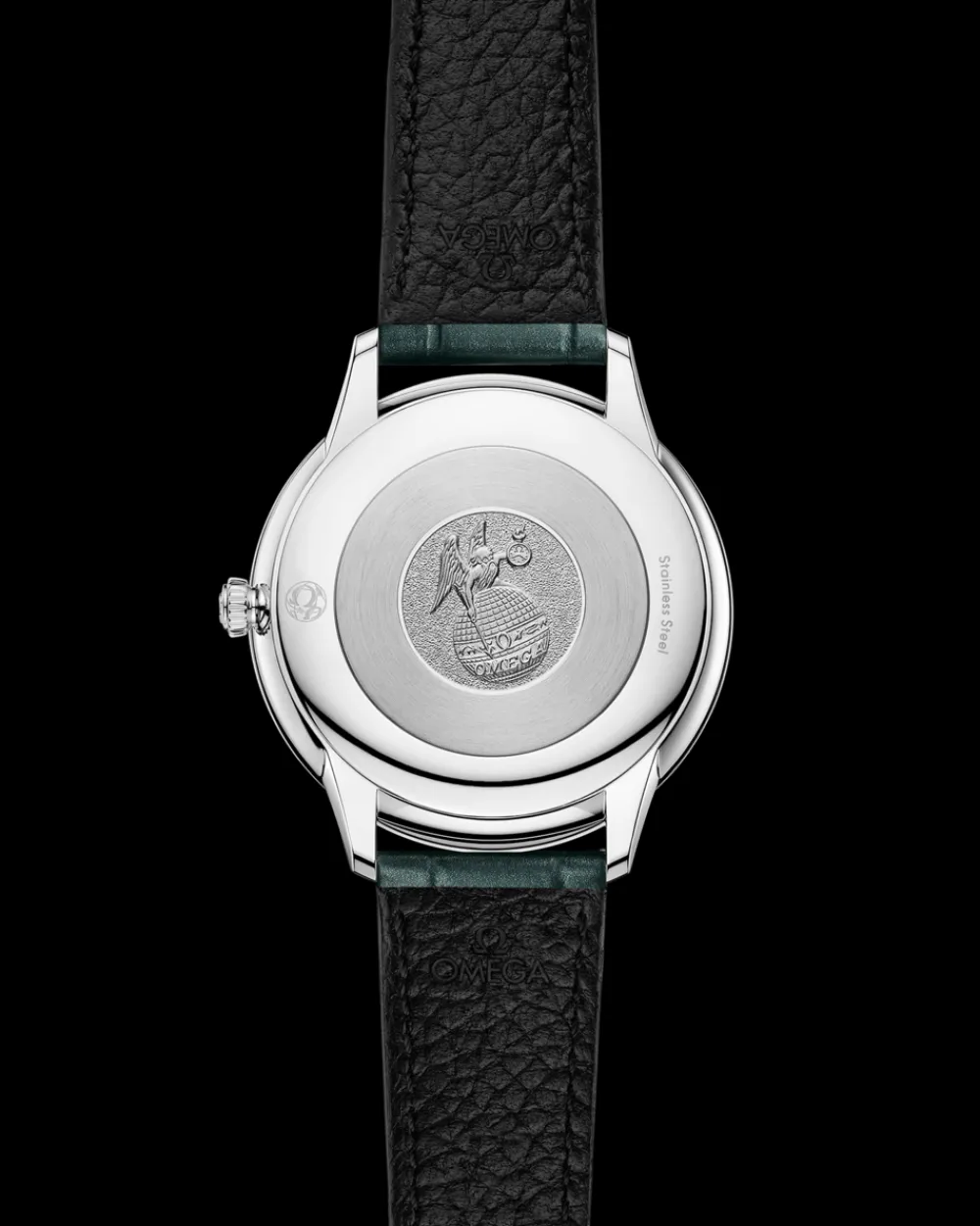 30 mm, steel on leather strap^OMEGA New