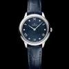 27.5 mm, steel on leather strap^OMEGA Fashion