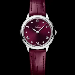 27.5 mm, steel on leather strap^OMEGA Sale