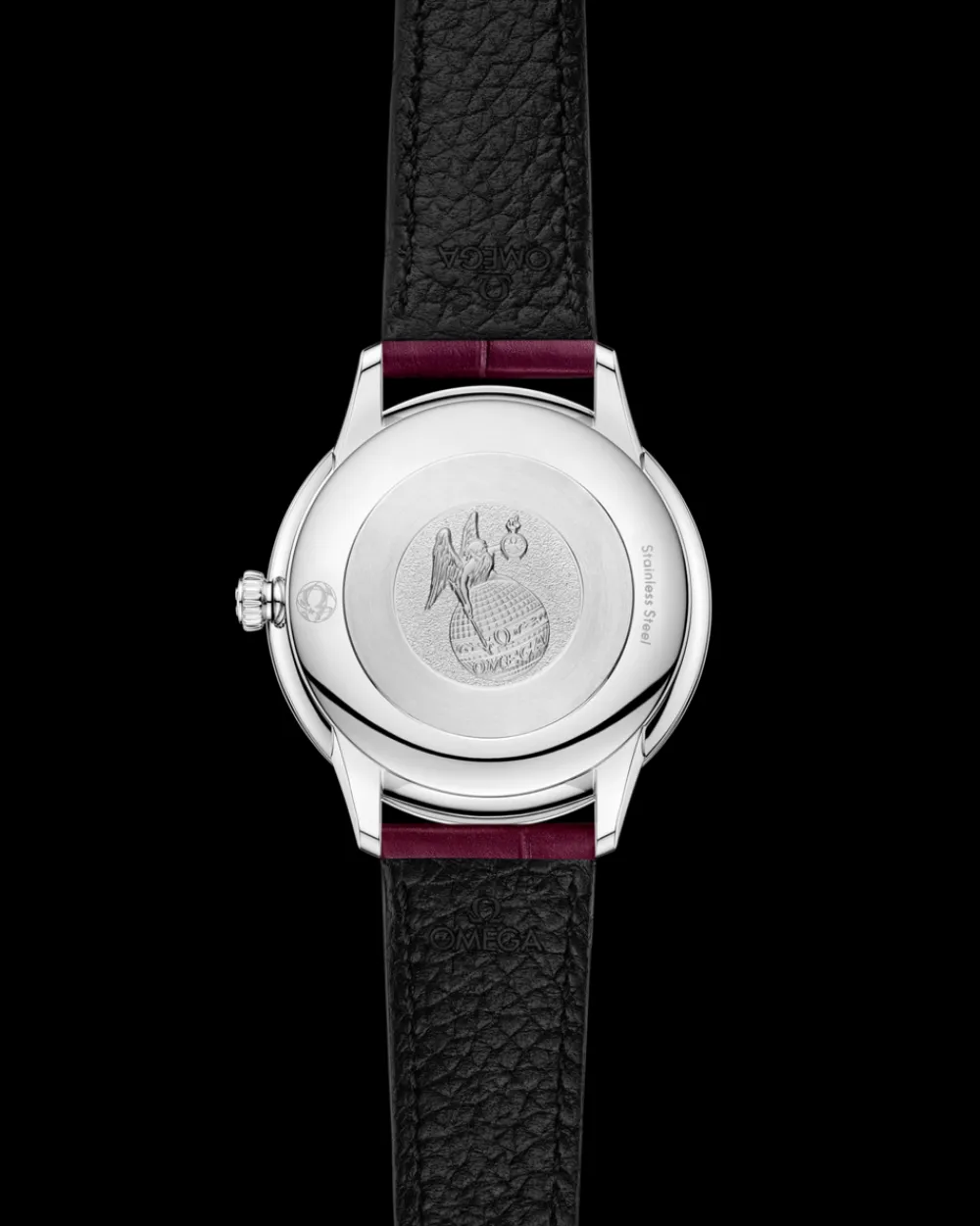 27.5 mm, steel on leather strap^OMEGA Sale