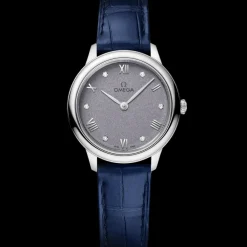 27.5 mm, steel on leather strap^OMEGA Sale