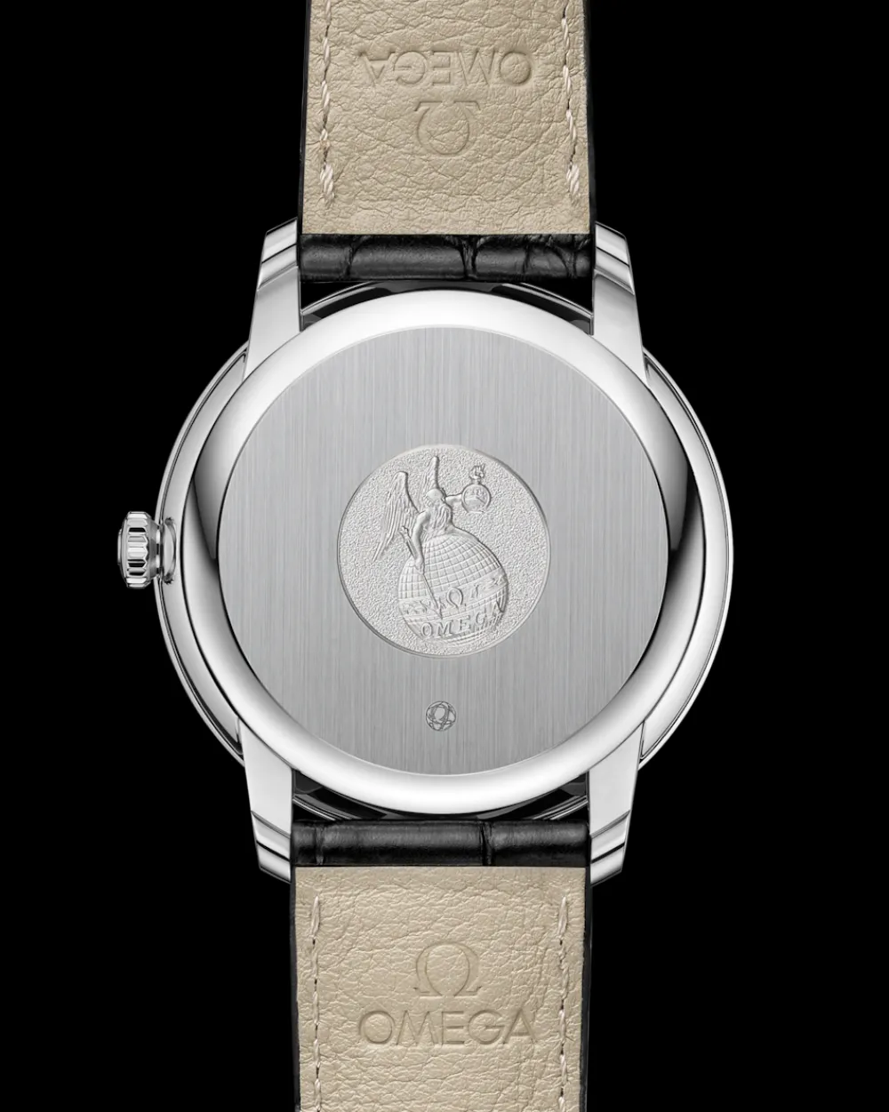 39.5 mm, steel on leather strap^OMEGA Best