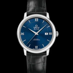 39.5 mm, steel on leather strap^OMEGA Hot